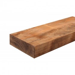 Traverse Paysagère Pin Traité Autoclave Marron Classe 4 Brut 100x200 mm 3 m