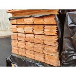 *DESTOCK Planche à Emboîtement Déclassé 28x185 Douglas Raboté 3m